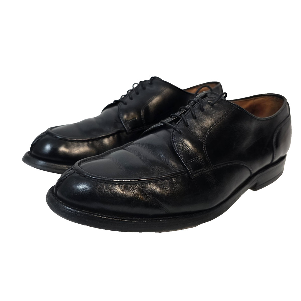 Allen Edmonds Mens 9.5 EEE Dress Shoes Black Leather Split Toe Oxfords READ